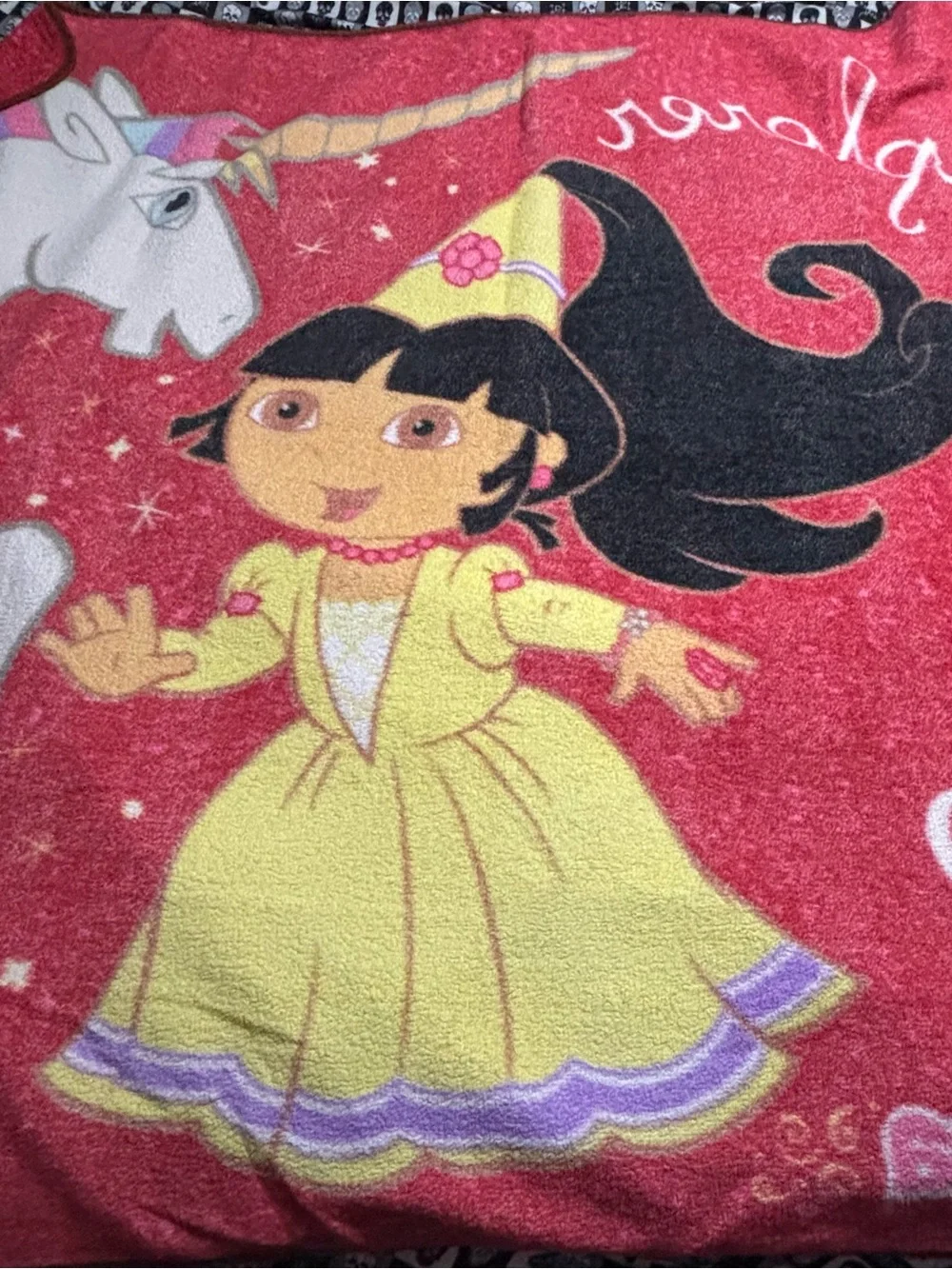 Y2K Rare Hard to Find Princess Dora Nickelodeon Nick Jr Royal Explorer Blanket